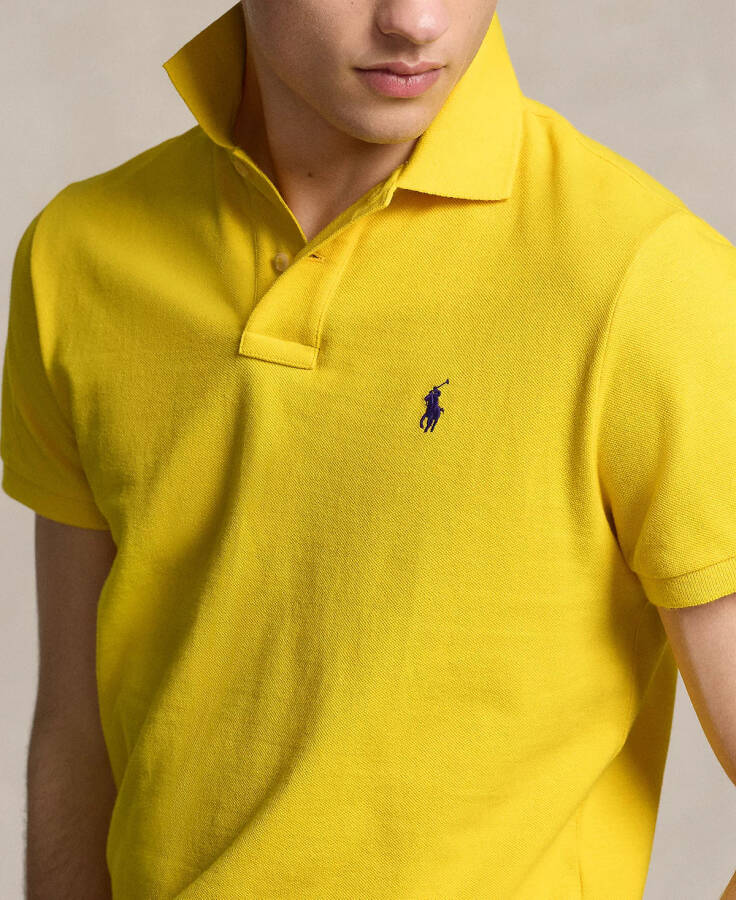 Men's Classic-Fit Cotton Polo Shirt Yellow - 3