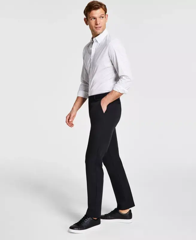 Men's Classic Fit Cotton Stretch Performance Pants - 1