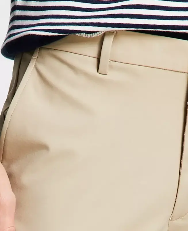 Men's Classic Fit Cotton Stretch Performance Pants-Beige - 5