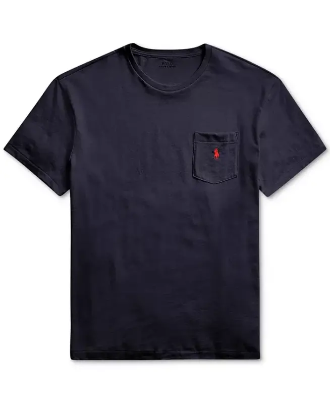 Men's Classic Fit Crew Neck Pocket T-Shirt - 5