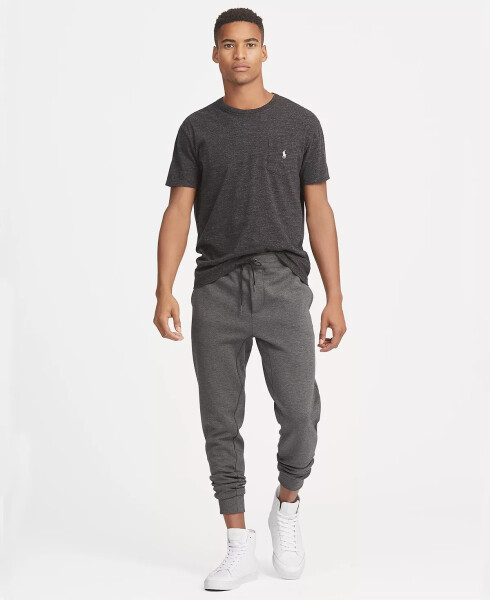 Men's Classic Fit Crew Neck Pocket T-Shirt Black Marl Heather - 3