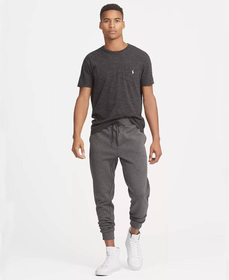 Men's Classic Fit Crew Neck Pocket T-Shirt Black Marl Heather - 3