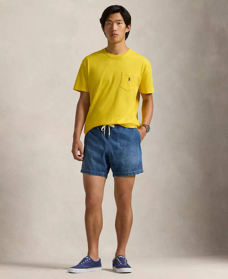 Men's Classic Fit Crew Neck Pocket T-Shirt Lemon Rind - 4