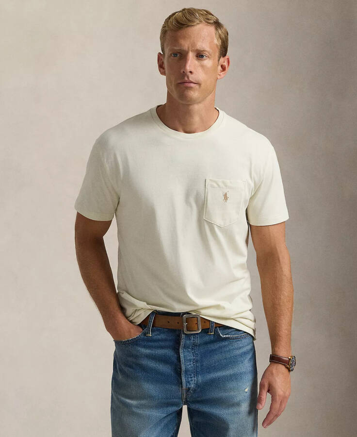 Men's Classic Fit Crew Neck Pocket T-Shirt Prch Cr - 1