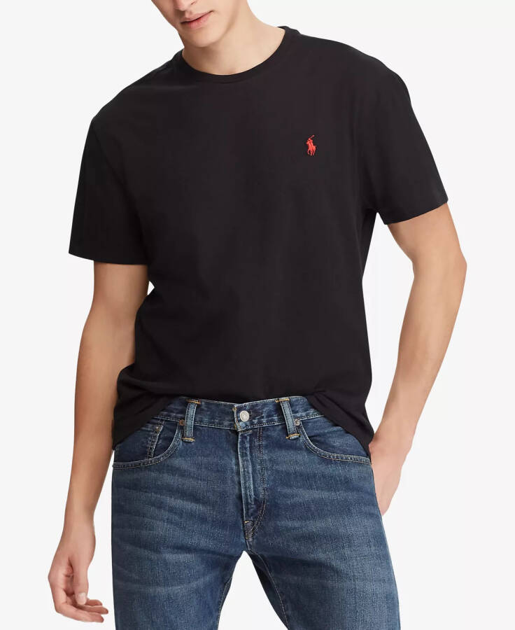 Men's Classic Fit Crew Neck T-Shirt Black - 1