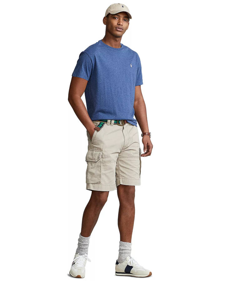 Men's Classic Fit Crew Neck T-Shirt Derby Blue Heather - 3