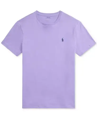 Men's Classic Fit Crew Neck T-Shirt-Sky Lavender - 5