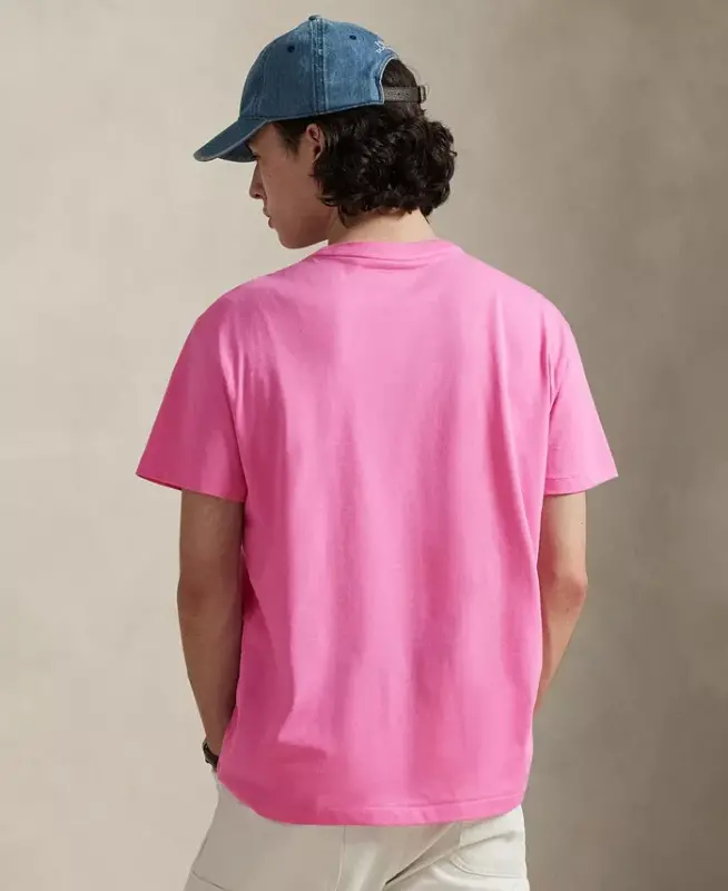 Men's Classic-Fit Crewneck Pocket T-Shirt - Baja Pink - 4