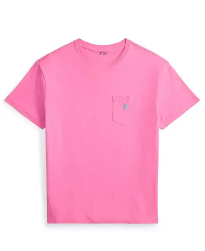 Men's Classic-Fit Crewneck Pocket T-Shirt - Baja Pink - 5