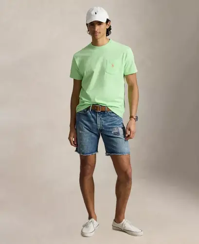 Men's Classic-Fit Crewneck Pocket T-Shirt - Cruise Lime - 2