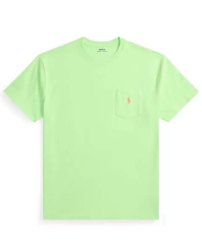 Men's Classic-Fit Crewneck Pocket T-Shirt - Cruise Lime - 5