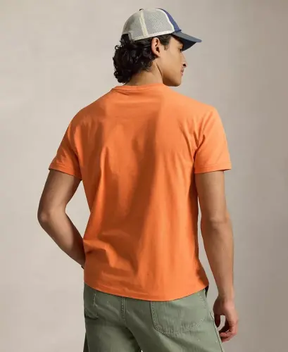 Men's Classic-Fit Crewneck Pocket T-Shirt - Kona Orange - 4