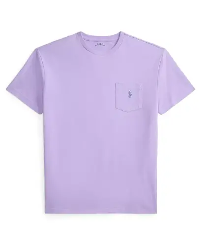 Men's Classic-Fit Crewneck Pocket T-Shirt - Sky Lavender - 5