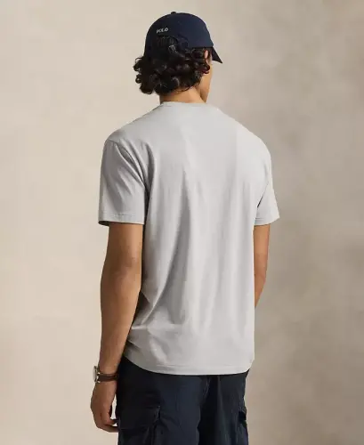 Men's Classic-Fit Crewneck Pocket T-Shirt - Soft Gray - 4