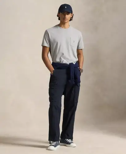 Men's Classic-Fit Crewneck Pocket T-Shirt - Soft Gray - POLO RALPH LAUREN (1)