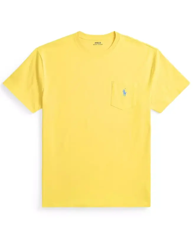 Men's Classic-Fit Crewneck Pocket T-Shirt - Sunfish Yellow - 5