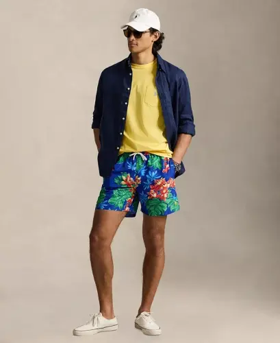 Men's Classic-Fit Crewneck Pocket T-Shirt - Sunfish Yellow - POLO RALPH LAUREN (1)