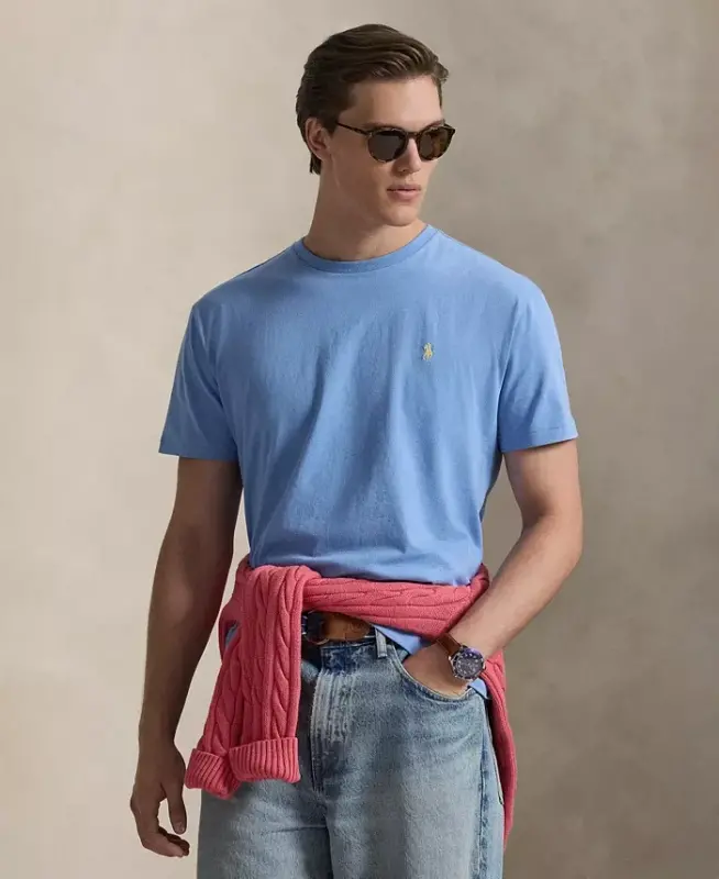 Men's Classic-Fit Crewneck T-Shirt - Bristol Blue - POLO RALPH LAUREN