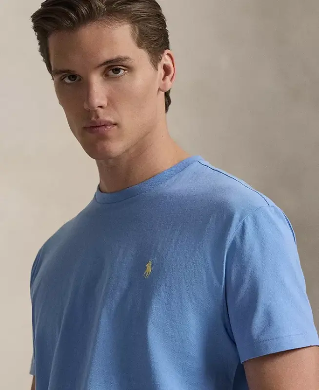 Men's Classic-Fit Crewneck T-Shirt - Bristol Blue - 3