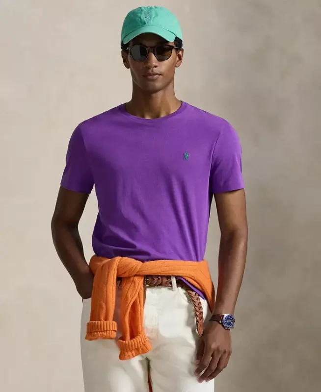 Men's Classic-Fit Crewneck T-Shirt - Cabana Purple - 7
