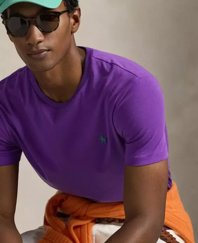 Men's Classic-Fit Crewneck T-Shirt - Cabana Purple - 3