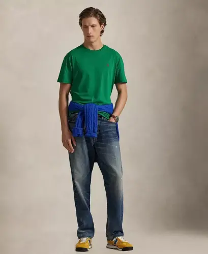 Men's Classic-Fit Crewneck T-Shirt - Erine Green - POLO RALPH LAUREN (1)
