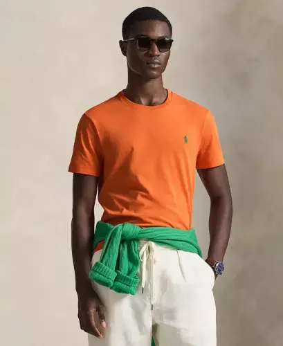 Men's Classic-Fit Crewneck T-Shirt - Kona Orange 
