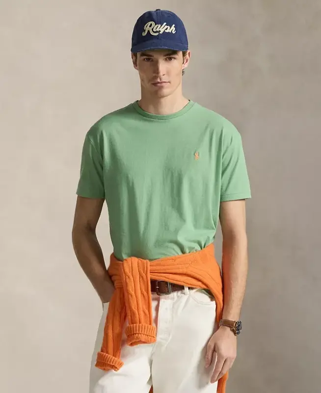 Men's Classic-Fit Crewneck T-Shirt - Outback Green - POLO RALPH LAUREN