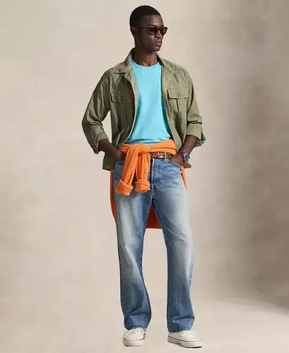 Men's Classic-Fit Crewneck T-Shirt - Perfect Turquoise - 2