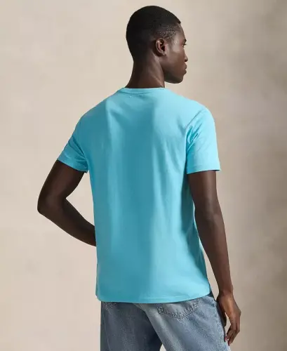Men's Classic-Fit Crewneck T-Shirt - Perfect Turquoise - 4