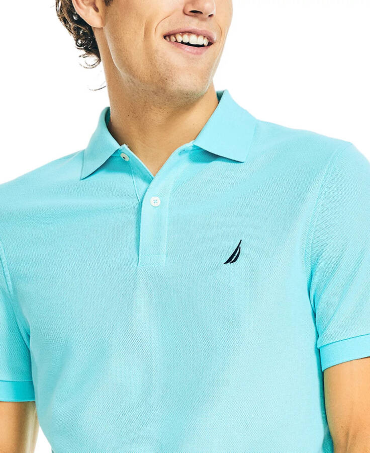 Men's Classic-Fit Deck Polo Shirt Angel Blue - 7