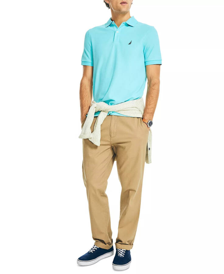 Men's Classic-Fit Deck Polo Shirt Angel Blue - 8