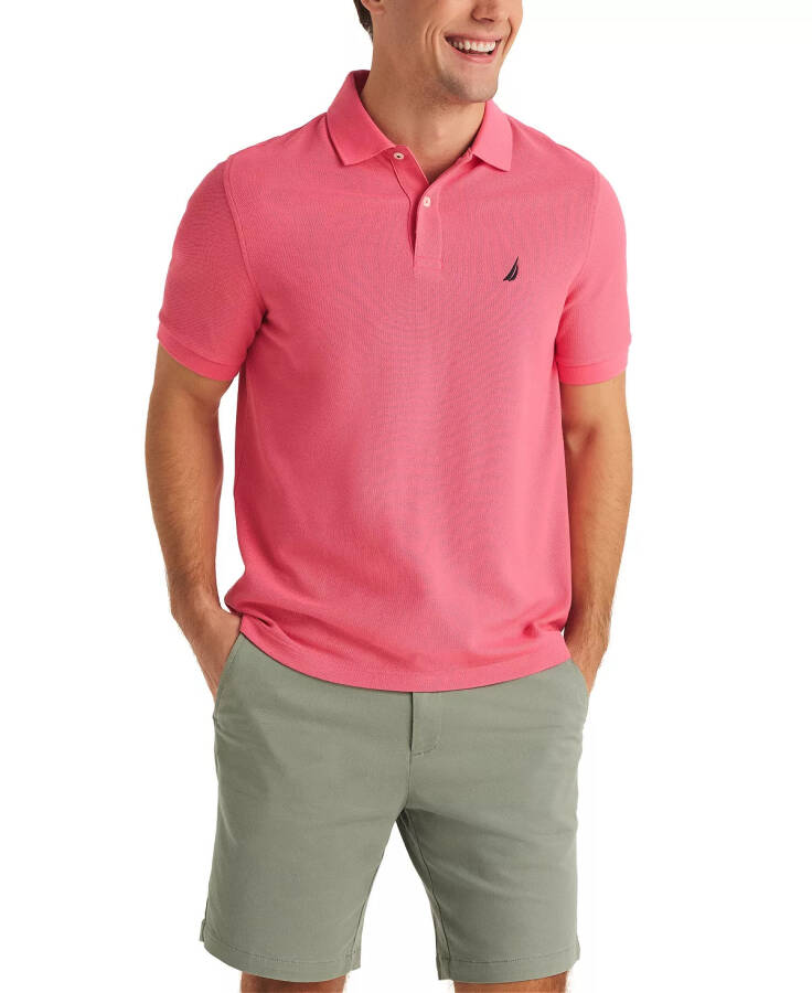 Men's Classic-Fit Deck Polo Shirt Bright Pink - 5