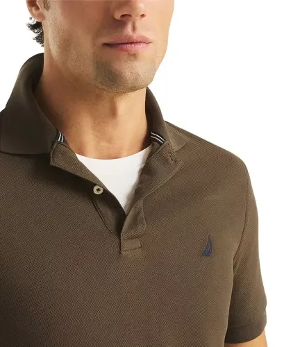 Men's Classic-Fit Deck Polo Shirt - Coffee Bottom - 2