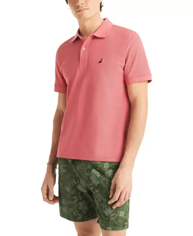 Men's Classic-Fit Deck Polo Shirt - Shore Rose - 1