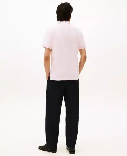 Men's Classic-Fit Embroidered Chest Insert Polo Shirt - Light Pink - 4