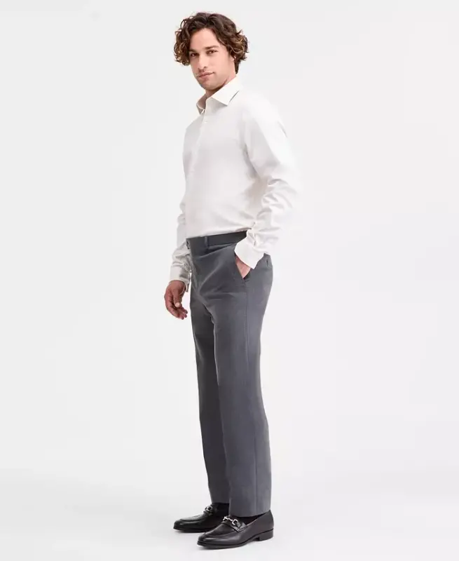 Men's Classic Fit Fall Pattern Pants - Dark Gray - 2