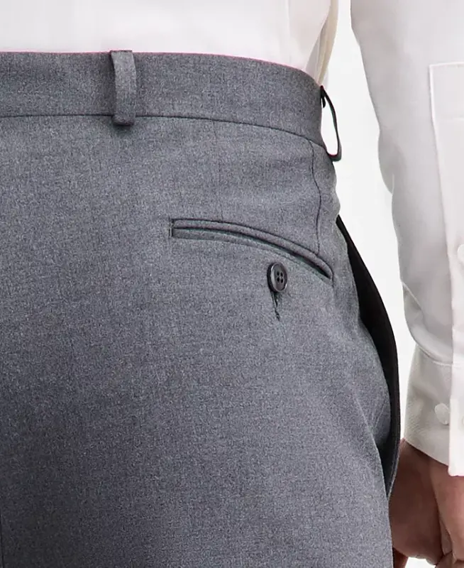 Men's Classic Fit Fall Pattern Pants - Dark Gray - 4