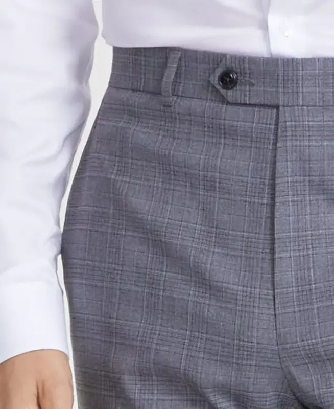 Men's Classic Fit Fall Pattern Pants - Dark Gray - 6