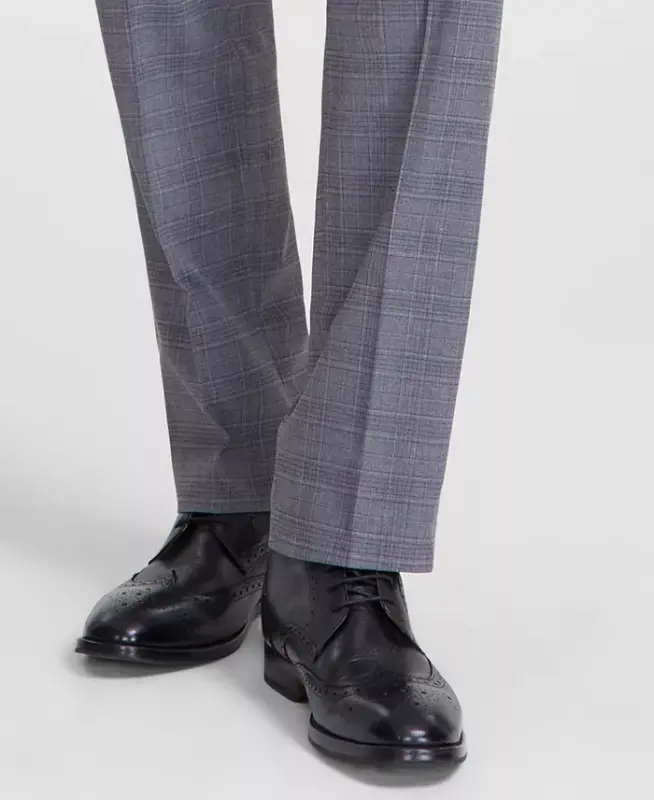 Men's Classic Fit Fall Pattern Pants - Dark Gray - 7