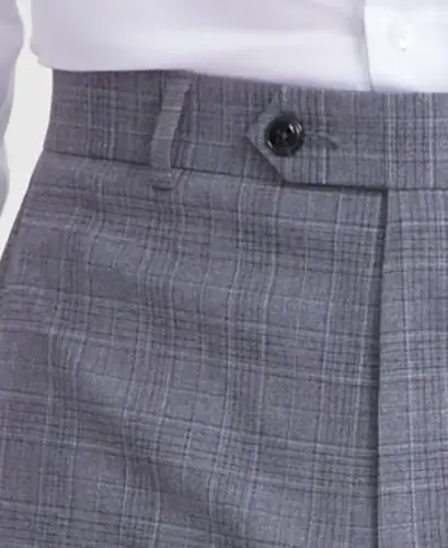 Men's Classic Fit Fall Pattern Pants - Gray Plaid - 4