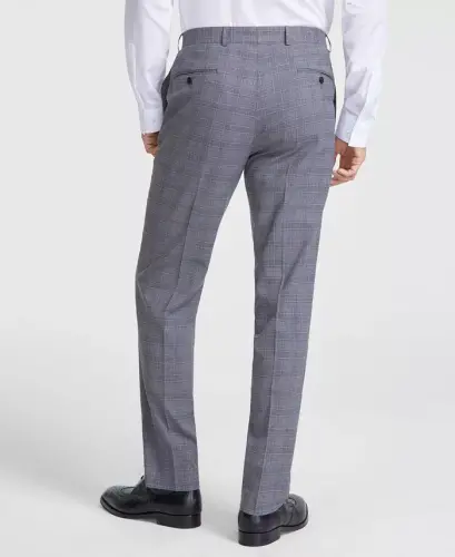 Men's Classic Fit Fall Pattern Pants - Gray Plaid - 6