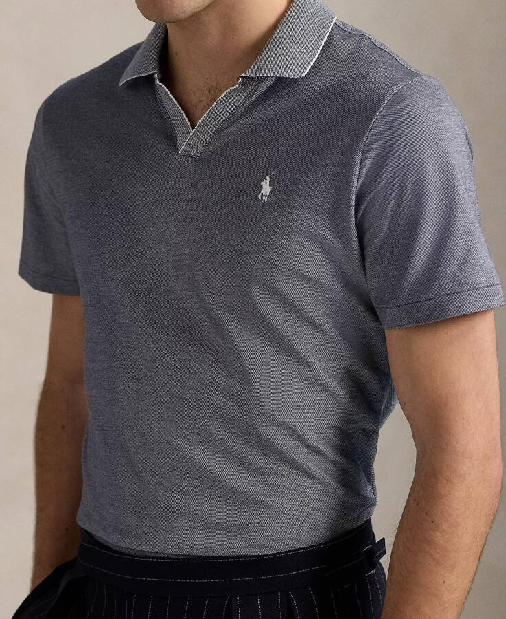 Men's Classic-Fit Featherweight Polo Shirt Newport Navy/white - 4