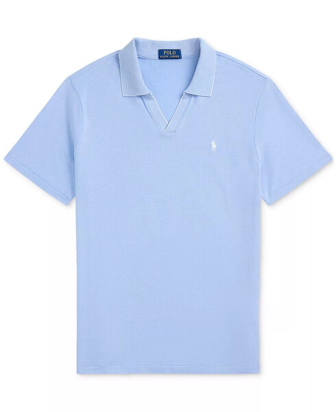 Men's Classic-Fit Featherweight Polo Shirt Sky Blue/White - 5