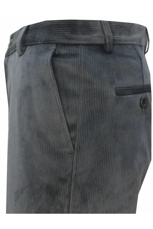 Men's Classic Fit Fume Velvet Trousers - REWOLY