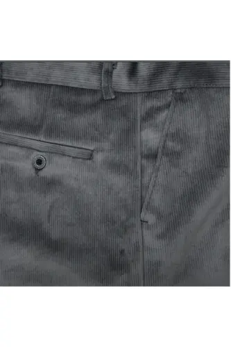 Men's Classic Fit Fume Velvet Trousers - REWOLY (1)