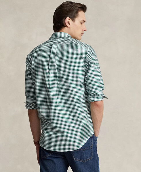 Men's Classic-Fit Gingham Oxford Shirt Pine/White - 2