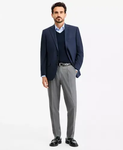 Men's Classic-Fit Houndstooth Sport Coat - 4