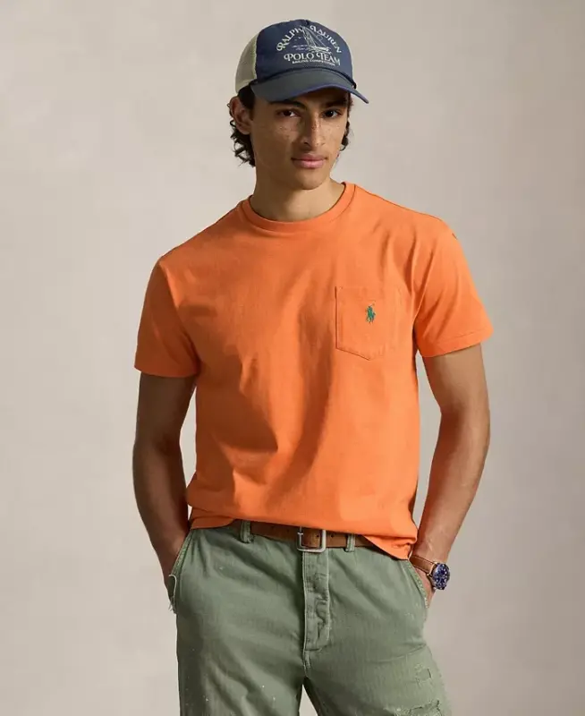 Men's Classic-Fit Jersey Pocket T-Shirt - Kona Orange - 1