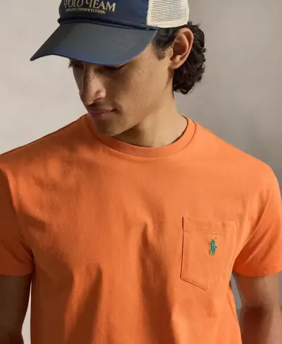 Men's Classic-Fit Jersey Pocket T-Shirt - Kona Orange - 3